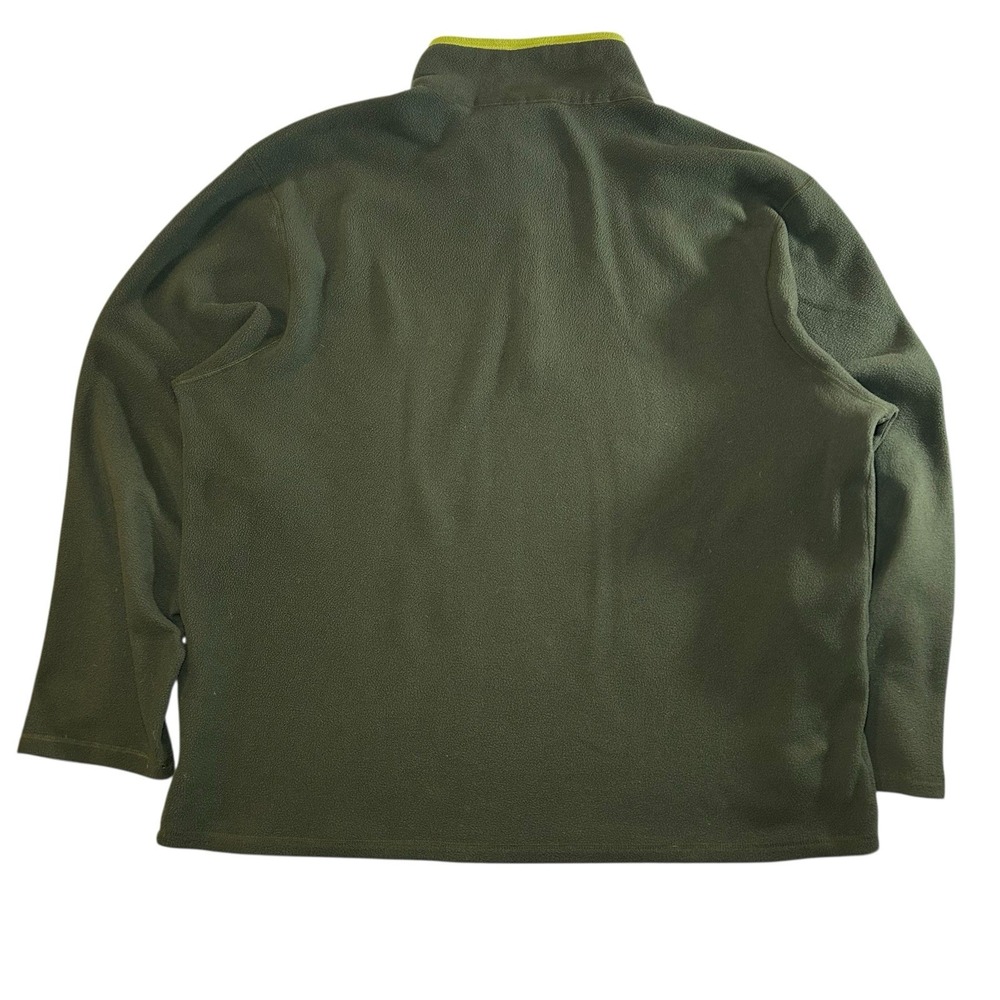 FILA Polartec Fleece Army / Neon Green‎ Men's 2XL Quarter Zip - Picture 7 of 11